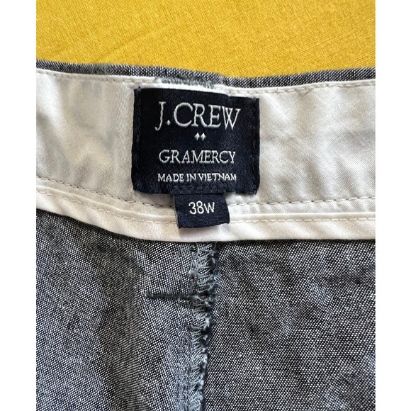J. Crew Gramercy Flat Front Gray Casual Shorts, Size 38W - Picture 3 of 5